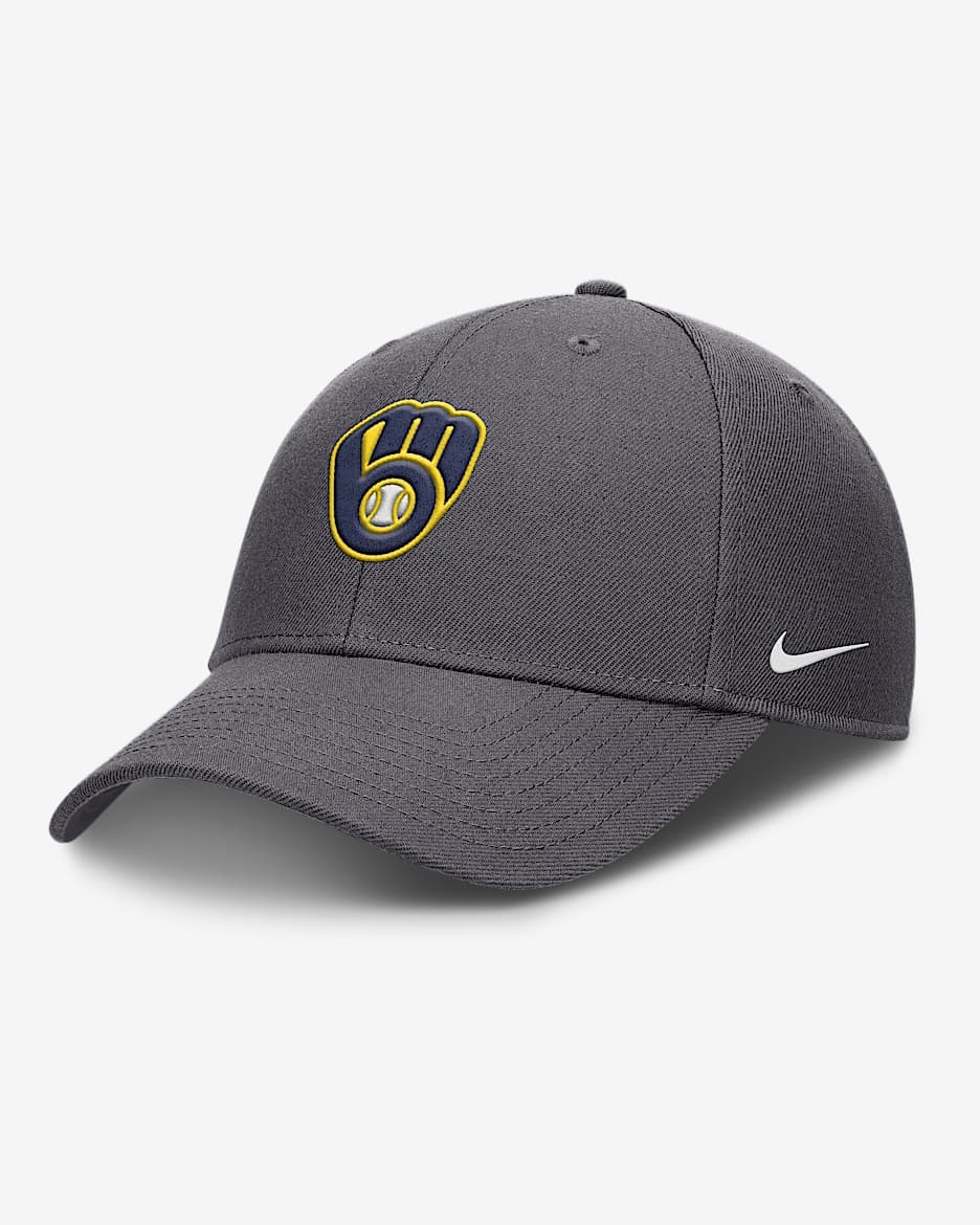 Milwaukee Brewers Club Men s Nike Dri FIT MLB Adjustable Hat